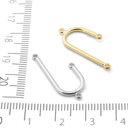 Metal parts mobile round wire rhodium color