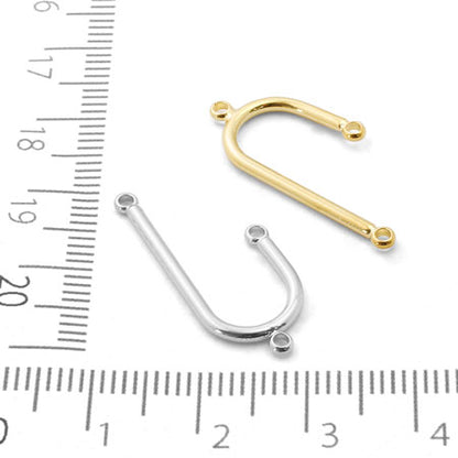 Metal parts mobile round wire rhodium color