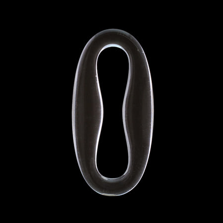Acrylic, German-made ring, Oval 6, Crystal [Outlet]