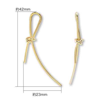 Metal-part, knot-ribbon gold.