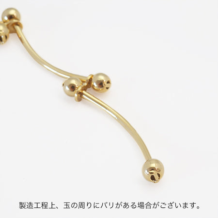 Swing parts metal curve 3 frames rhodium color