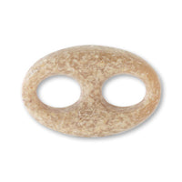 Acrylic Made in Germany Oval 2 Holes Synagro Light Brown