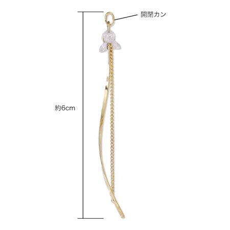 スウィングパーツ メタルスティックウェーブ CZラウンド　クリスタル/RC