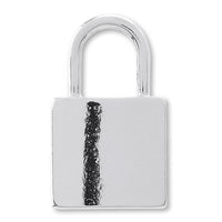 Charm Padlock No.2 Rhodium Color