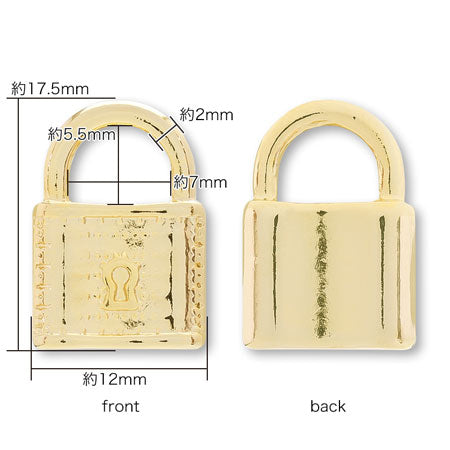 Charm Padlock No.3 Gold