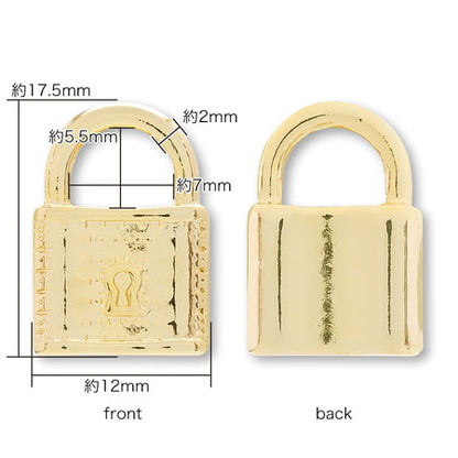 Charm Padlock No.3 Gold