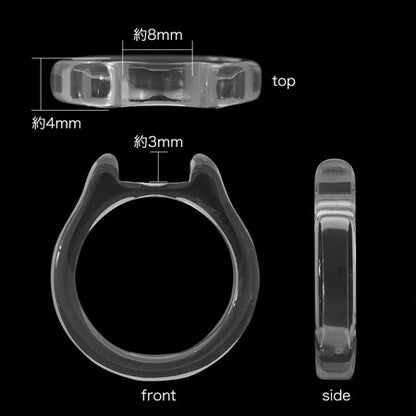 Ring stand resin stone seat No.2 clear