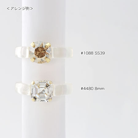 Ring stand resin stone seat No.2 clear