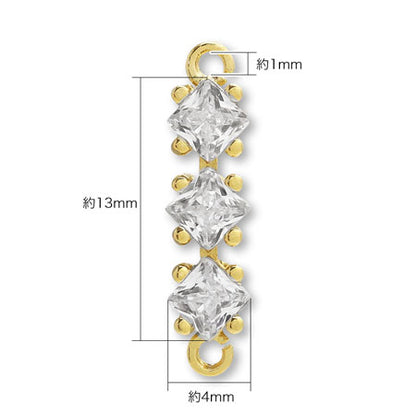 Charm Cubic Zirconia Claw Claw Square 3 2 2 2 Changold