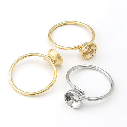 Ring stand with stone seat round 