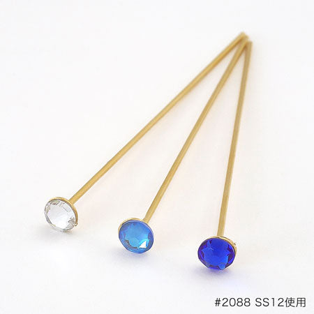 デザインピン 丸皿 3mm　ゴールド