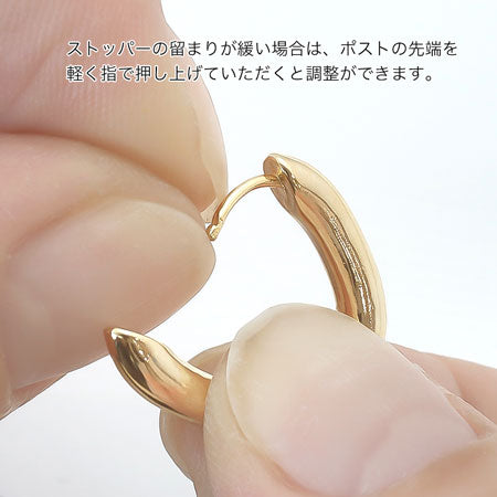 Design earrings hoop oval gold