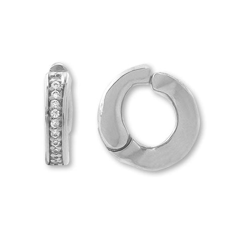 Ear cuff spring type No.1 cubic zirconia/RC