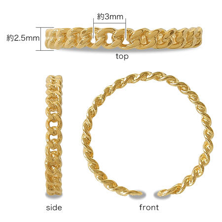 Ring stand (ear cuff) chain 1 gold