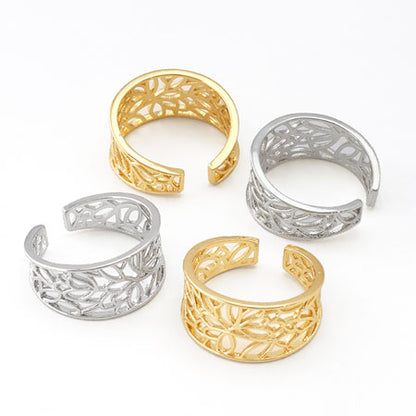 Ring stand Sukasi flower silver plated