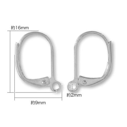 Stainless steel earrings French hook fabric (SUS316L)