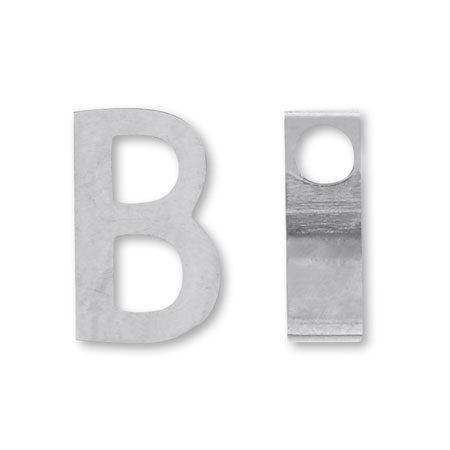 メタルパーツ イニシャル B　ステンレス