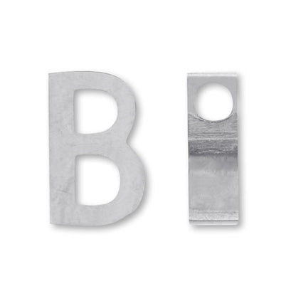 メタルパーツ イニシャル B　ステンレス