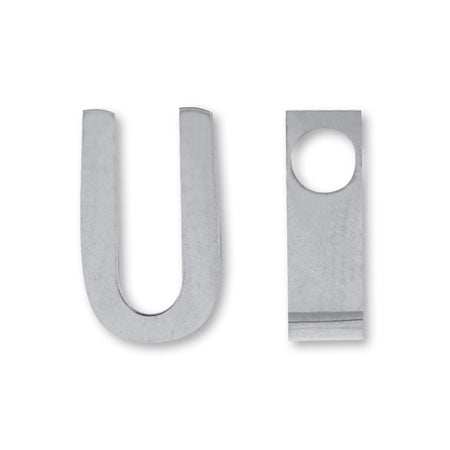 メタルパーツ イニシャル U　ステンレス