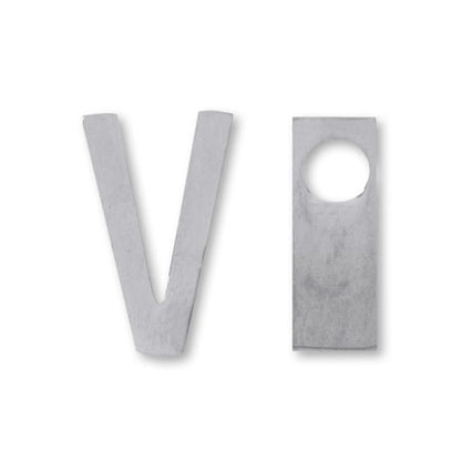 メタルパーツ イニシャル V　ステンレス