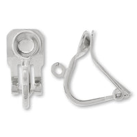 Soft fit Earrings rhodium collar for round collar