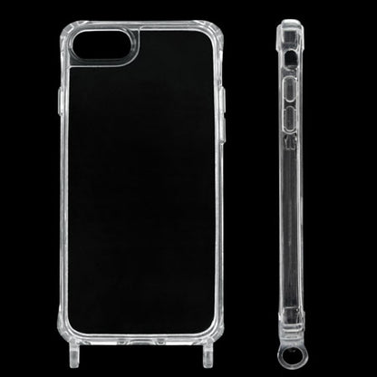 iPhone 7, 8, SE 2 compatible case with ring, for strap, clear [outlet]