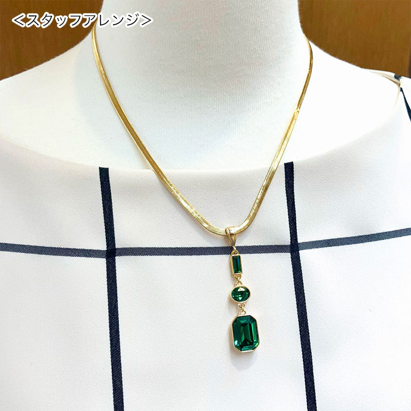 Chain necklace snake flat width approx. 3mm (with adjuster) gold