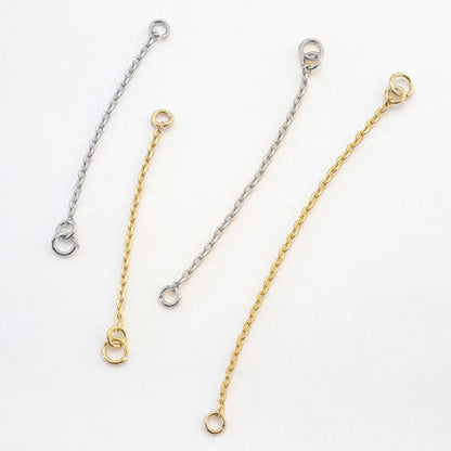 Chain parts 220SDC4 with jump ring rhodium color