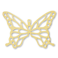 Etched parts butterfly gold