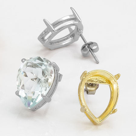 ポストピアス 石座付 シズク 