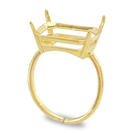 Ring stand Rectangle with stone seat 