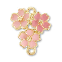 Charm Sakura No.3 2 rings Lt. Pink/G