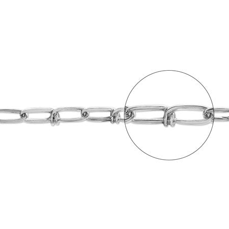 Chain k-403 rhodium color