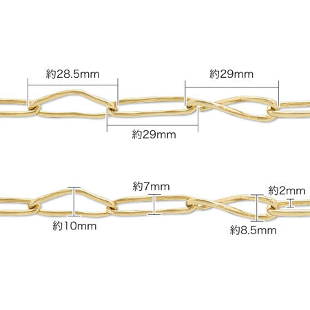 Chain k-404 rhodium color
