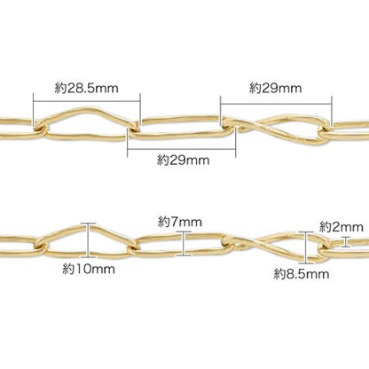Chain k-404 rhodium color