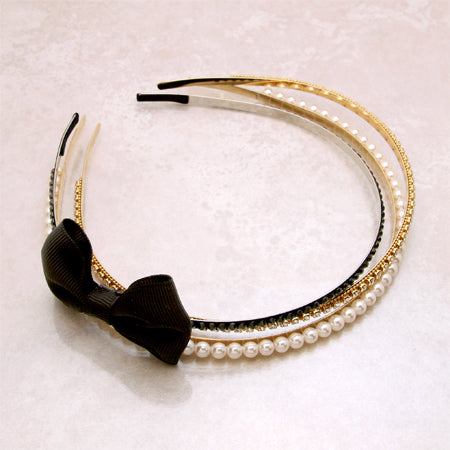 Hair fittings iron core headband gold