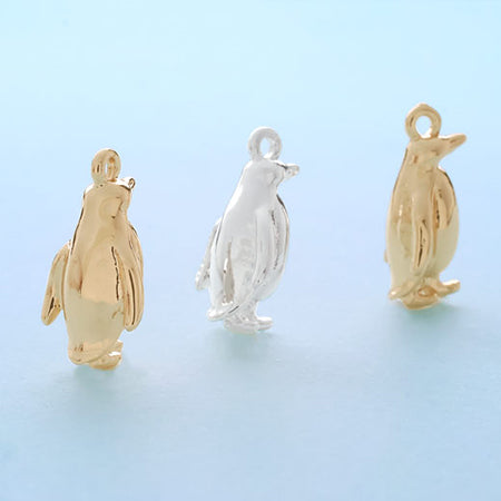 チャーム ペンギン　ゴールド