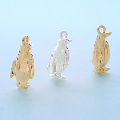 チャーム ペンギン　ゴールド