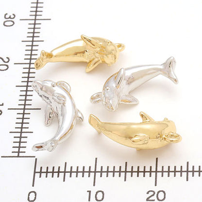 Charm dolphin silver plated
