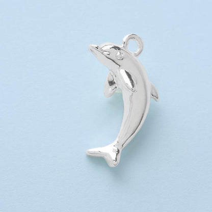 Charm dolphin silver plated