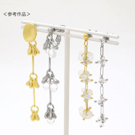 Swing parts 4 rows of design beads Crystal/G