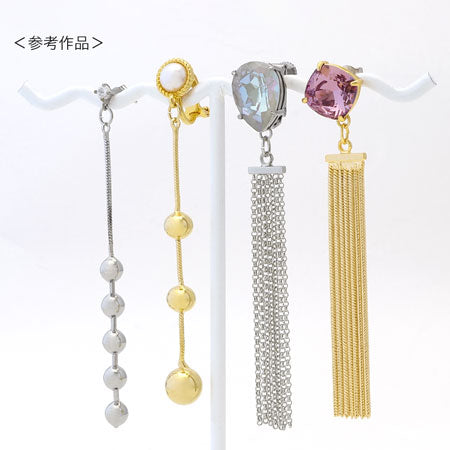 Swing parts metal ball 2 rhodium color
