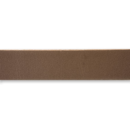 Genuine leather flat brown