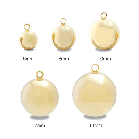 Charm metallic ball gold