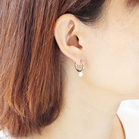 Stainless steel earrings hoop core gold