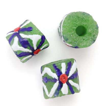 African Trade Beads Powder Glass 2 Green 1 [Outlet]
