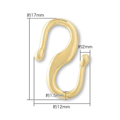 Design clasp hook No.4 gold