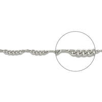 Chain K-411 Rhodium color