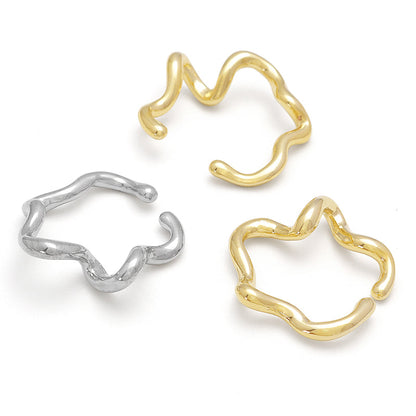 Ear cuff modification 10 rhodium color