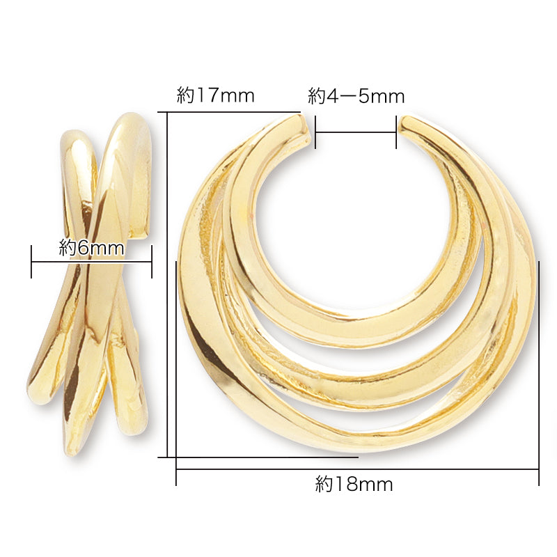 Ear cuff transformation 11 gold
